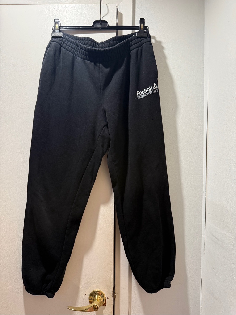 Reebok Black Men’s Fleece Jogger Pants